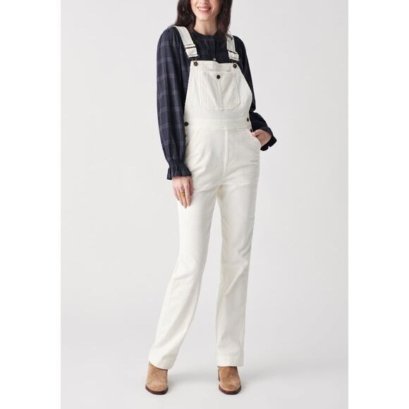 Faherty Mechanic Oversized French Corduroy Overalls women’s size Large NEW - Picture 1 of 15